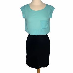 Black Spandex Nylon Bodycon Pencil Skirt MM9